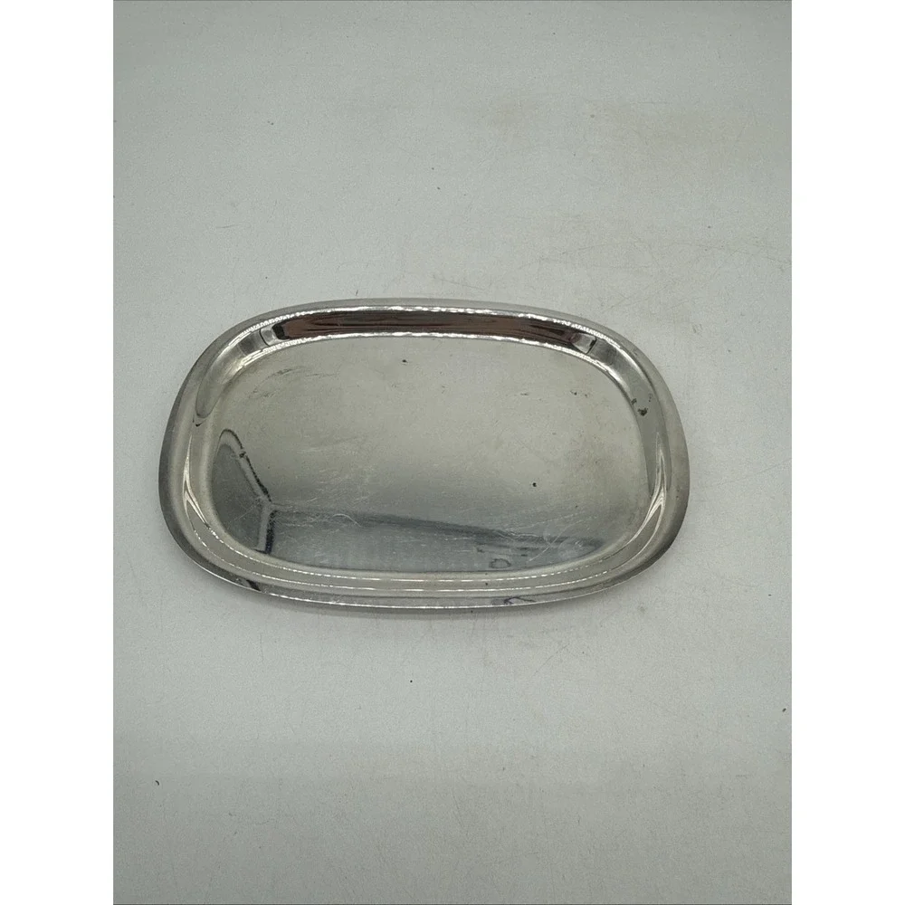 Vintage Silverplate Oval Serving Tray 7.75